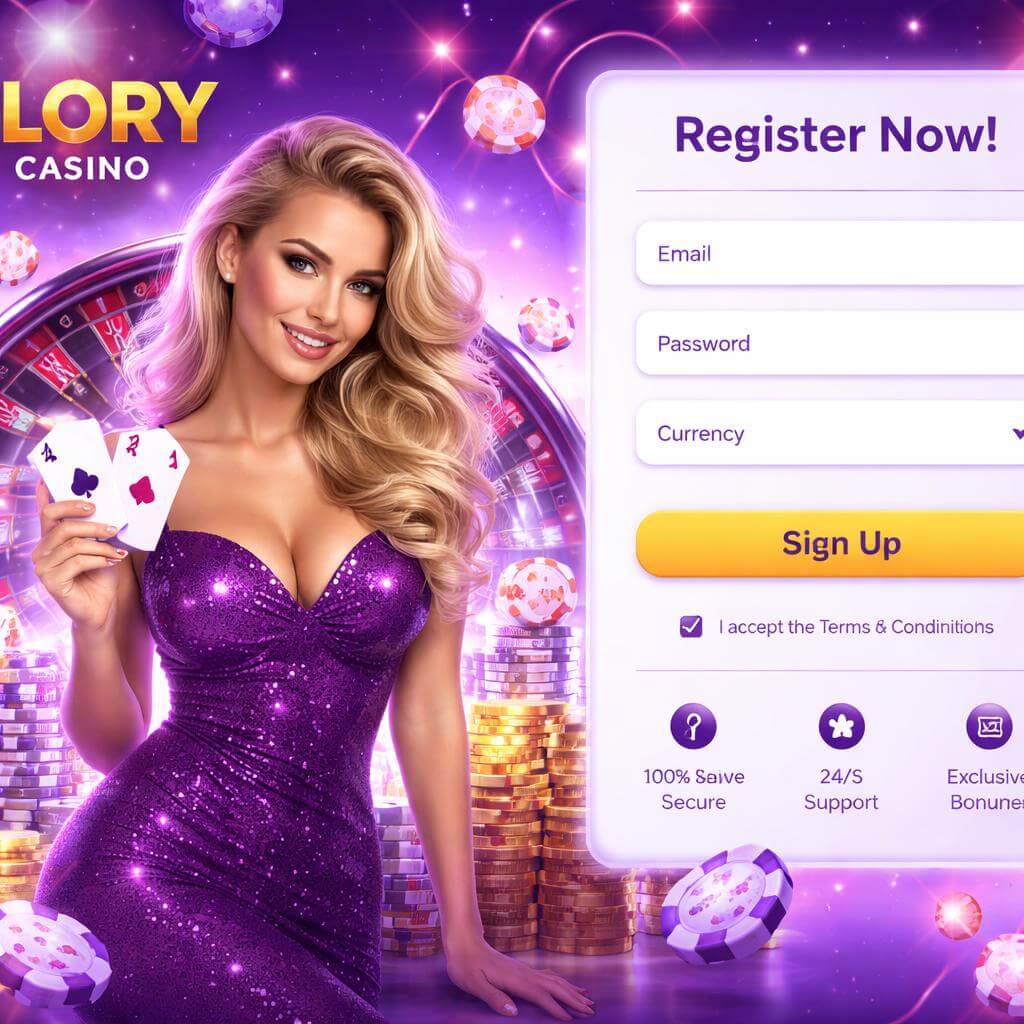 GLORYCASINO secure user login for casino members
